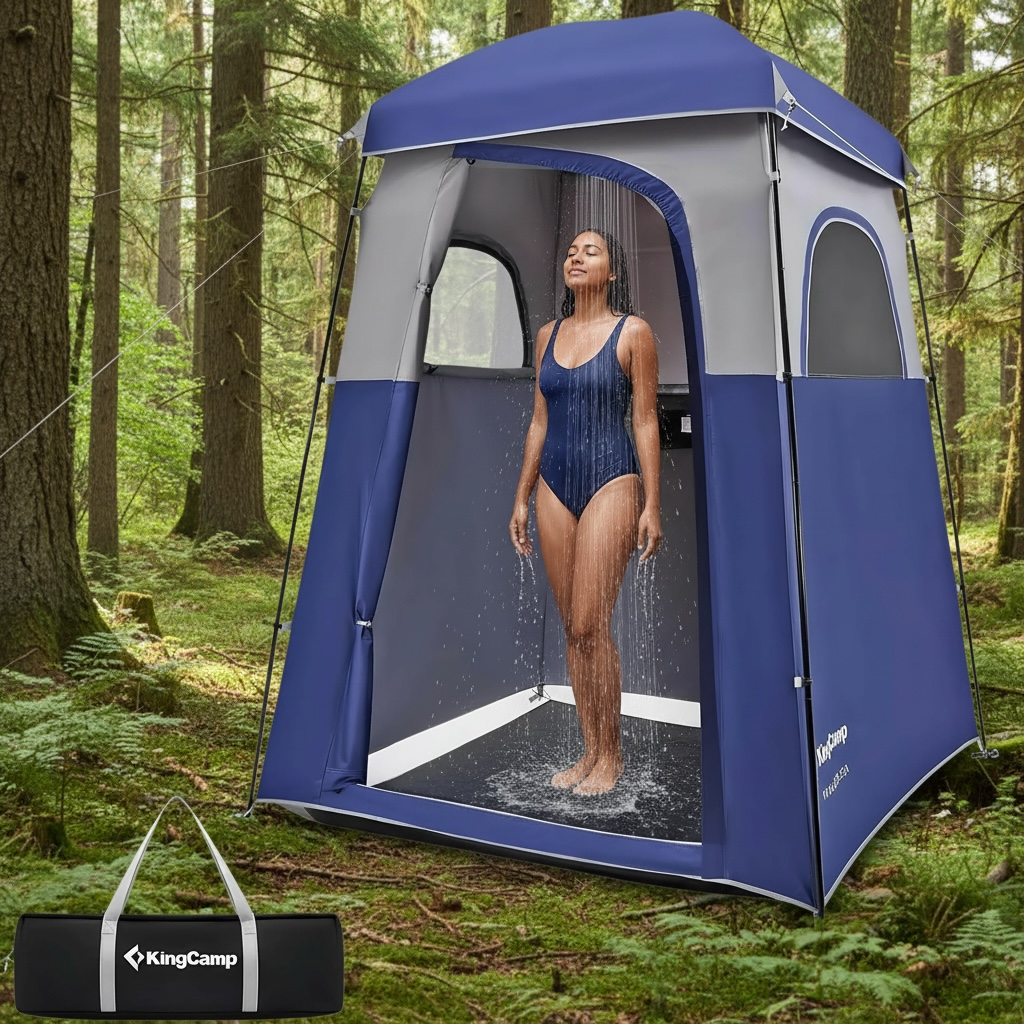 KingCamp Oversize Shower Tent - Portable Privacy Shelter for Camping