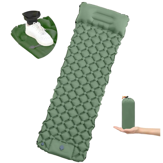 CXHSFNAL Ultralight Sleeping Pad – Quick 30s Inflate for Camping