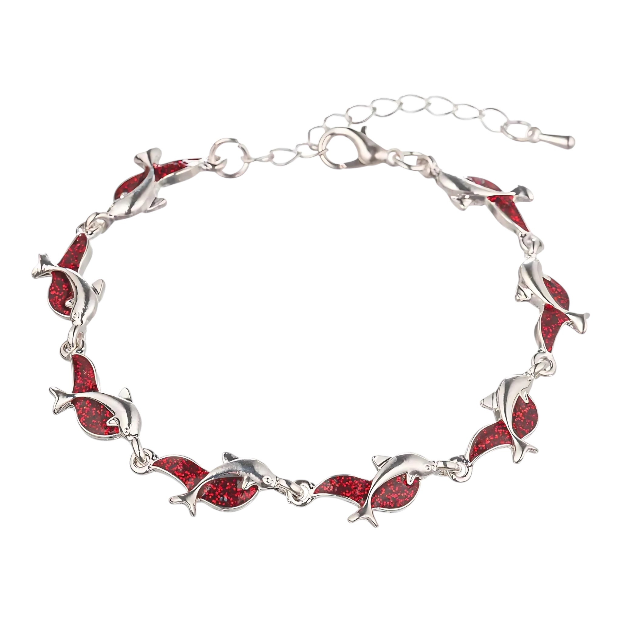 Ocean Dolphin Charm Bracelet – Women’s Fashion Jewelry Gift by Wave & Hang