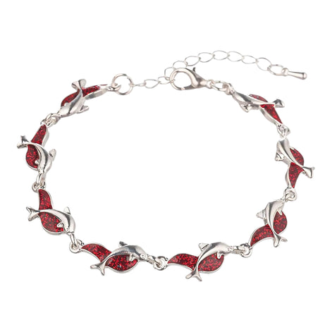 Ocean Dolphin Charm Bracelet – Women’s Fashion Jewelry Gift by Wave & Hang