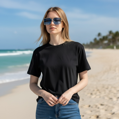 Trendy Frameless Sunglasses | UV400 Ocean Lens Fashion Shades by Wave & Hang