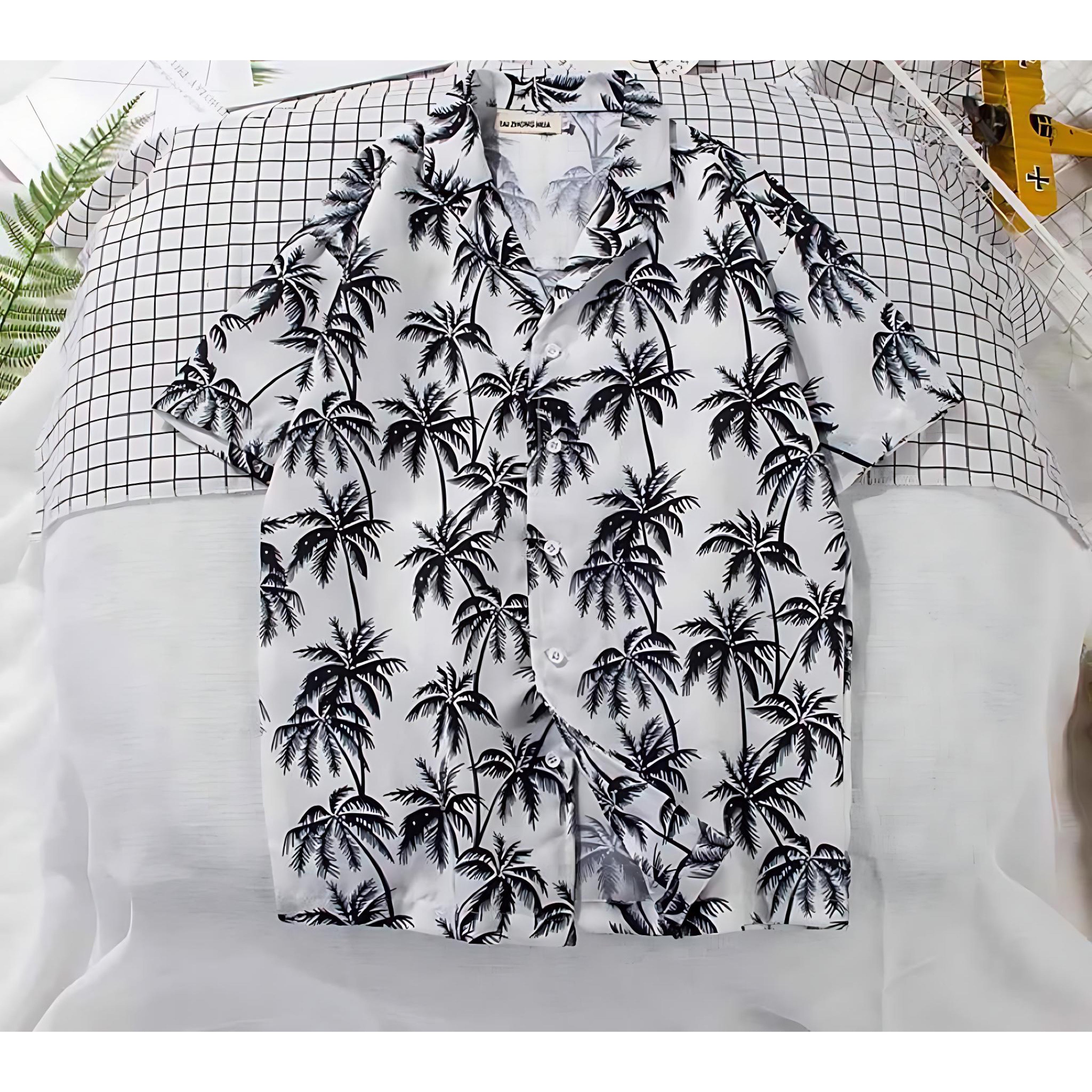 Men’s Floral Beach Shirt | Tropical Style for Summer Fun by Wave & Hang