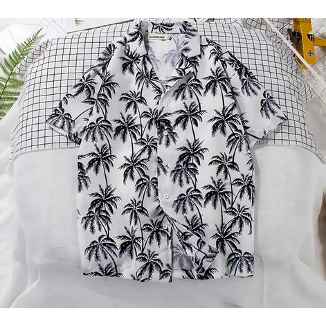 Men’s Floral Beach Shirt | Tropical Style for Summer Fun by Wave & Hang