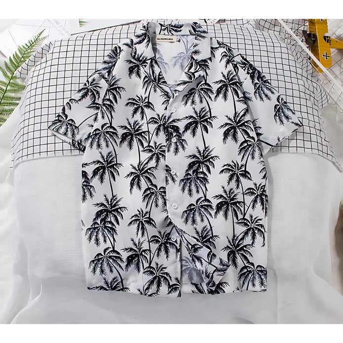 Men’s Floral Beach Shirt | Tropical Style for Summer Fun by Wave & Hang