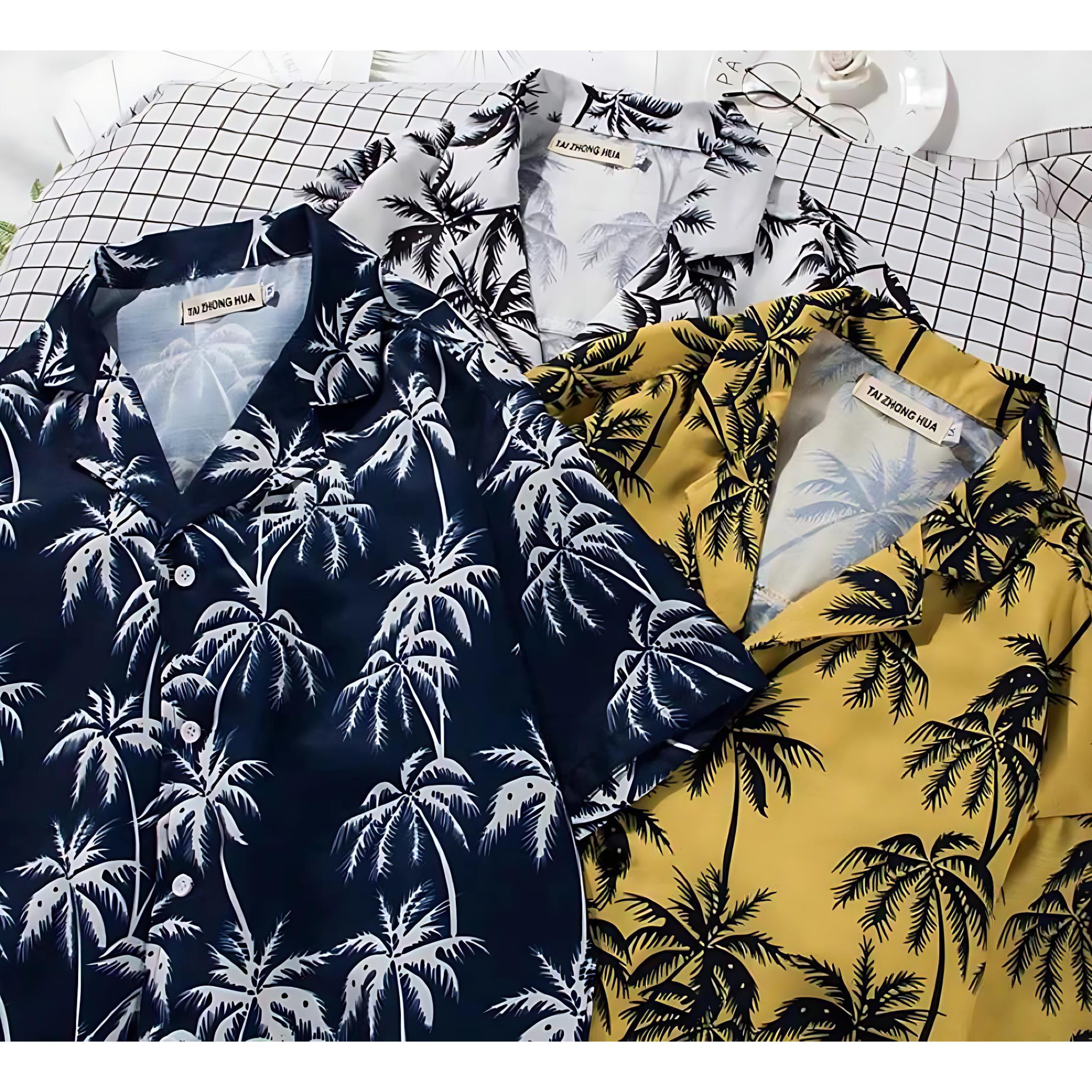 Men’s Floral Beach Shirt | Tropical Style for Summer Fun by Wave & Hang