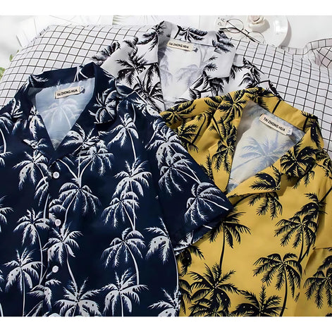 Men’s Floral Beach Shirt | Tropical Style for Summer Fun by Wave & Hang
