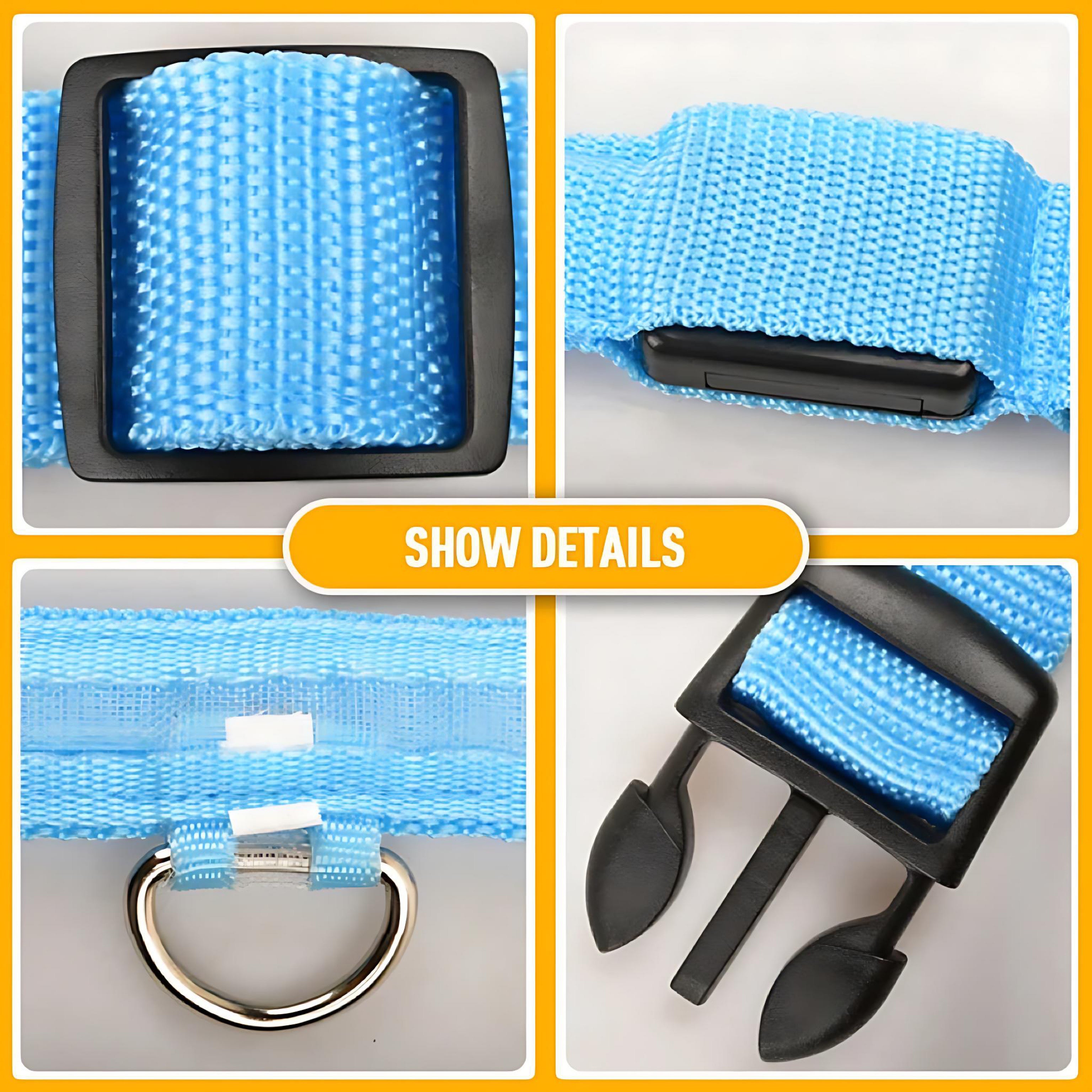 LED Adjustable Dog Collar – Waterproof Blinking Glow Safety Light for Pets by Wave & Hang