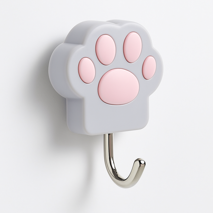 Cat Paw Wall Hook – Creative Punch-Free Towel & Key Hanger