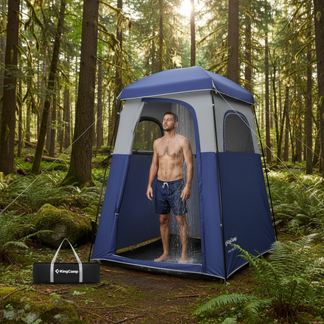 KingCamp Oversize Shower Tent - Portable Privacy Shelter for Camping