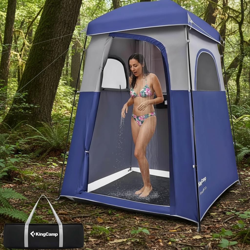 KingCamp Oversize Shower Tent - Portable Privacy Shelter for Camping