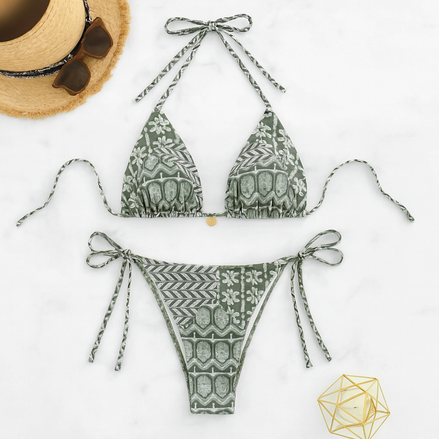 Bohemian Style Bikini Set – Sexy Tribal-Inspired Swimwear for Summer