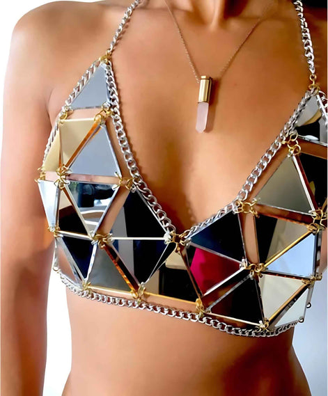 Glamorous Sequin Triangle Bikini Set for Trendsetting Beach Babes