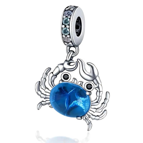 Ocean Blue Dolphin & Seahorse Pendant – DIY Jewelry Charms by Wave & Hang