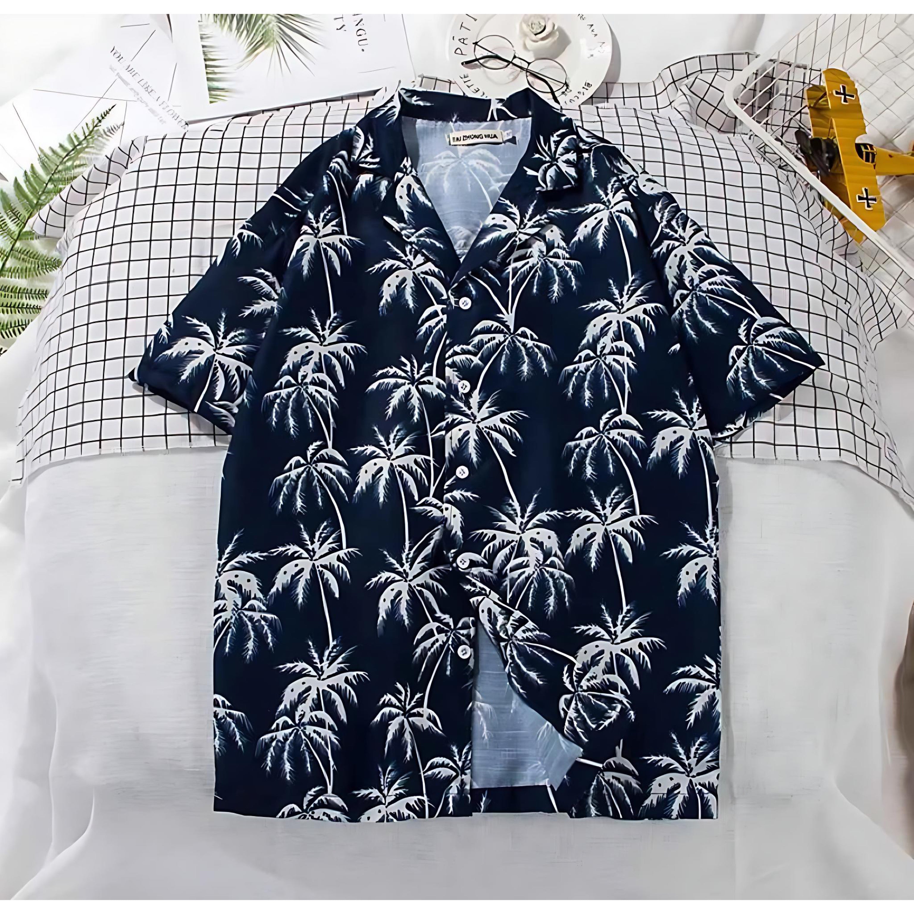 Men’s Floral Beach Shirt | Tropical Style for Summer Fun by Wave & Hang