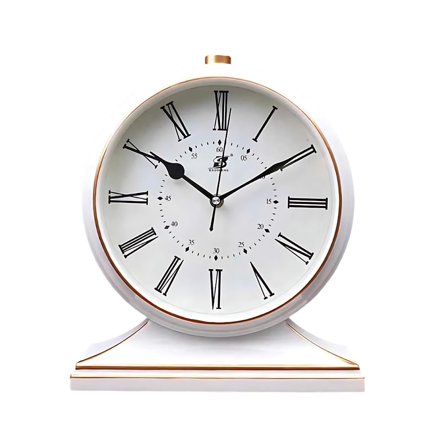 Vintage Quartz Pendulum Desk Clock | Timeless Elegance | Perfect Decor for Home by Wave & Hang