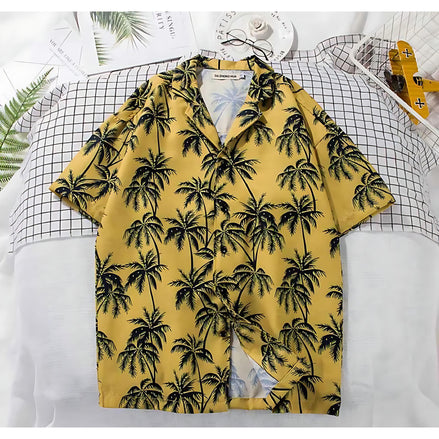 Men’s Floral Beach Shirt | Tropical Style for Summer Fun by Wave & Hang