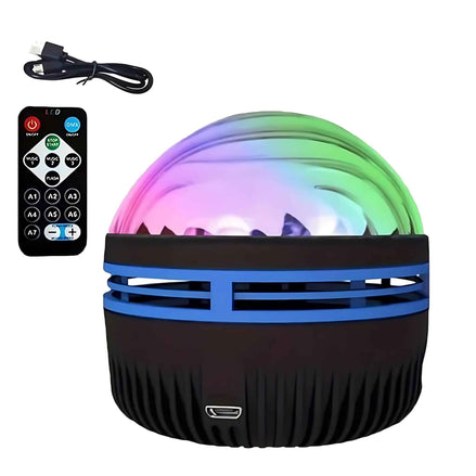 2-in-1 Galaxy & Ocean Wave Projector – LED Northern Lights Star Projector with Remote Control | Mood Light for Bedroom, Parties & Home Decor
