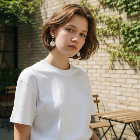 Vintage Ocean Shell Stud Earrings by Wave & Hang