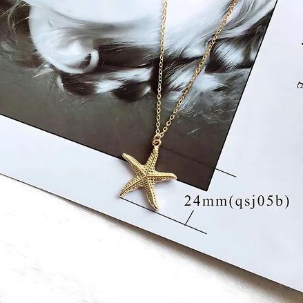 Alloy Shell Necklace | Ocean Life Pendant for Women – Elegant Beach Jewelry Gift