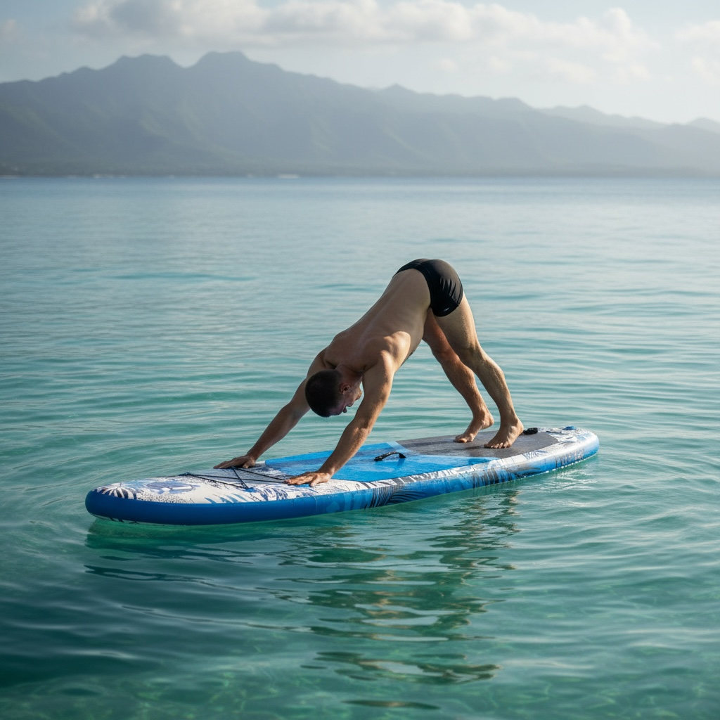 iBOARD Inflatable Paddle Board 11′×32″×6″ – Premium SUP with Accessories by Wave & Hang