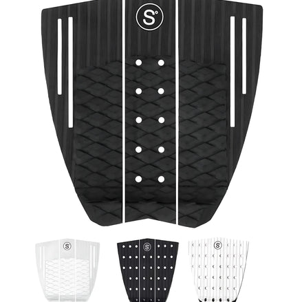 SYMPL Surfboard Traction Pad 3Piece With 3M Adhesive and Arch Support by Wave & Hang