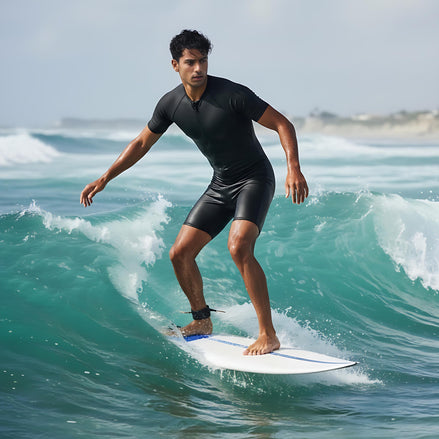 Men’s Short Sleeve Full Body Suit – Quick-Dry Compression Swimwear for Training & Water Sports