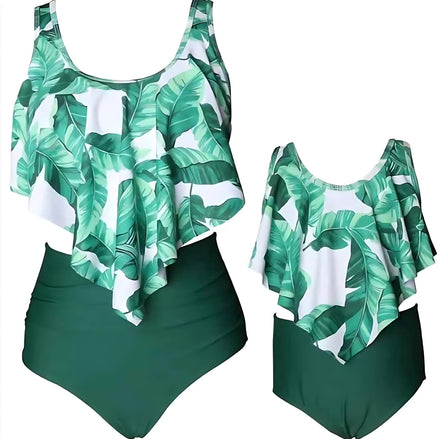 Mommy & Me Matching Bikini Set – Stylish Family Swimwear Collection