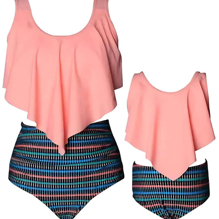 Mommy & Me Matching Bikini Set – Stylish Family Swimwear Collection