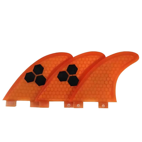 FCS G3/G5/G7 Surfboard Fins – Honeycomb Fiberglass Thruster Set for Speed, Control & Performance by Wave & Hang