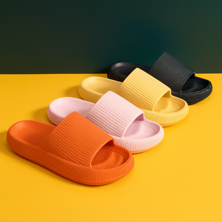 CloudStep™ Platform Beach Slippers – Cushioned Comfort for Summer