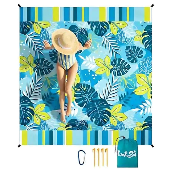 WERNNSAI Extra Large Waterproof Beach Blanket – Sandproof & Lightweight
