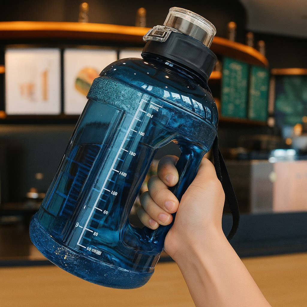 1500ml Leak-Proof Sports Water Bottle - Hydrate in Style! by Wave & Hang