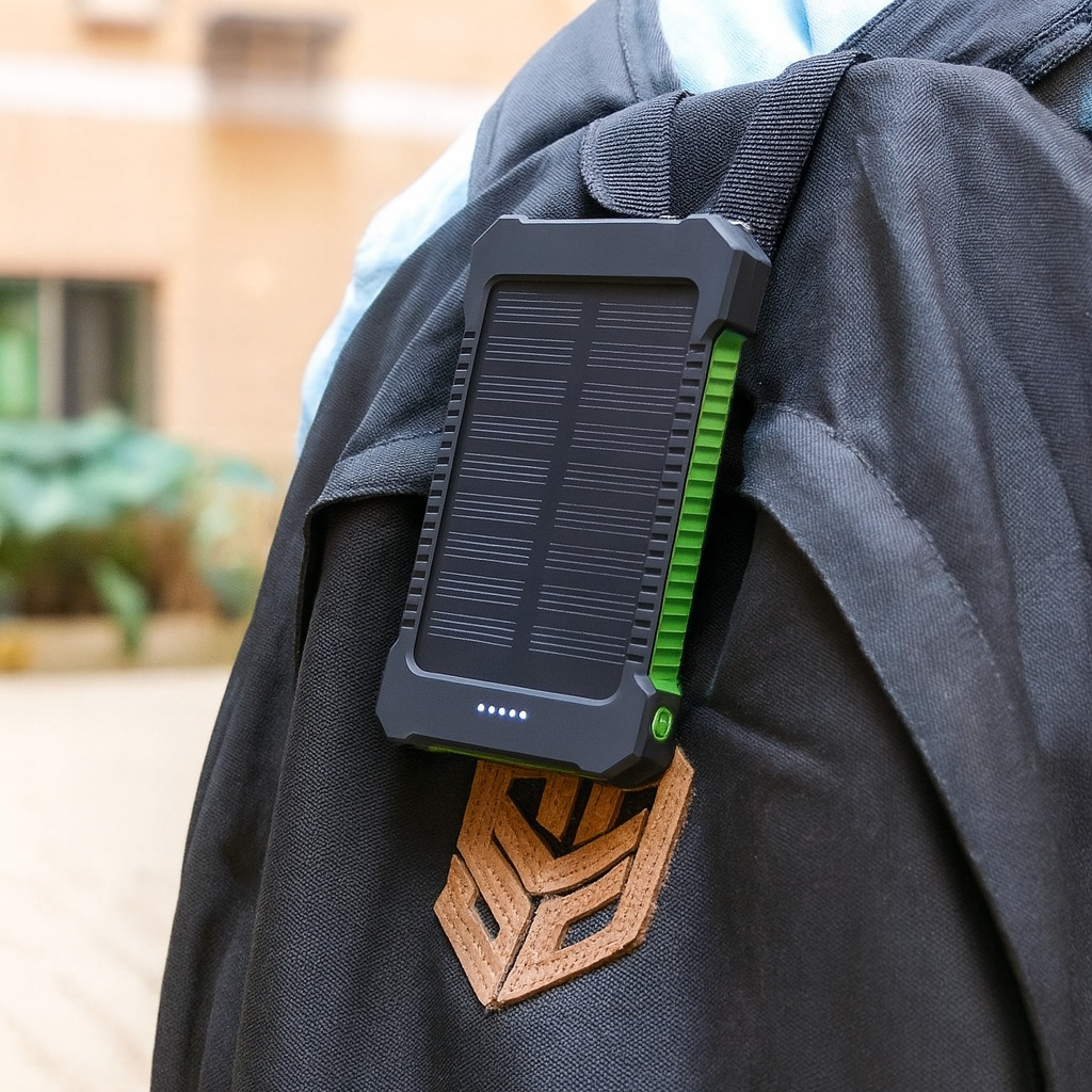20000mAh Solar Power Bank – Slim, Portable Charger for Adventurers by Wave & Hang