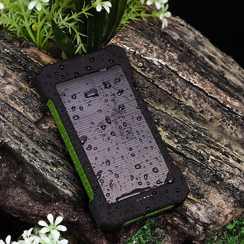 20000mAh Solar Power Bank – Slim, Portable Charger for Adventurers by Wave & Hang