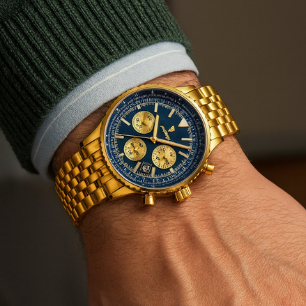 Luxury Waterproof Luminous Chronograph Watch for Men – Multi-Functional Sports & Business Design