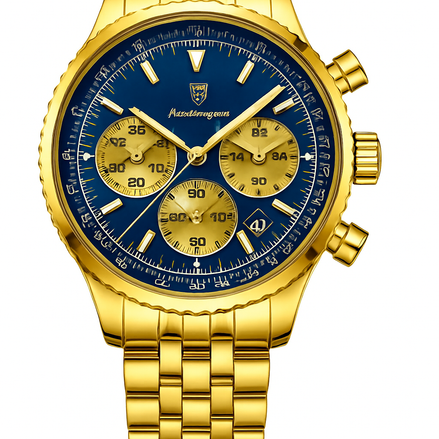 Luxury Waterproof Luminous Chronograph Watch for Men – Multi-Functional Sports & Business Design