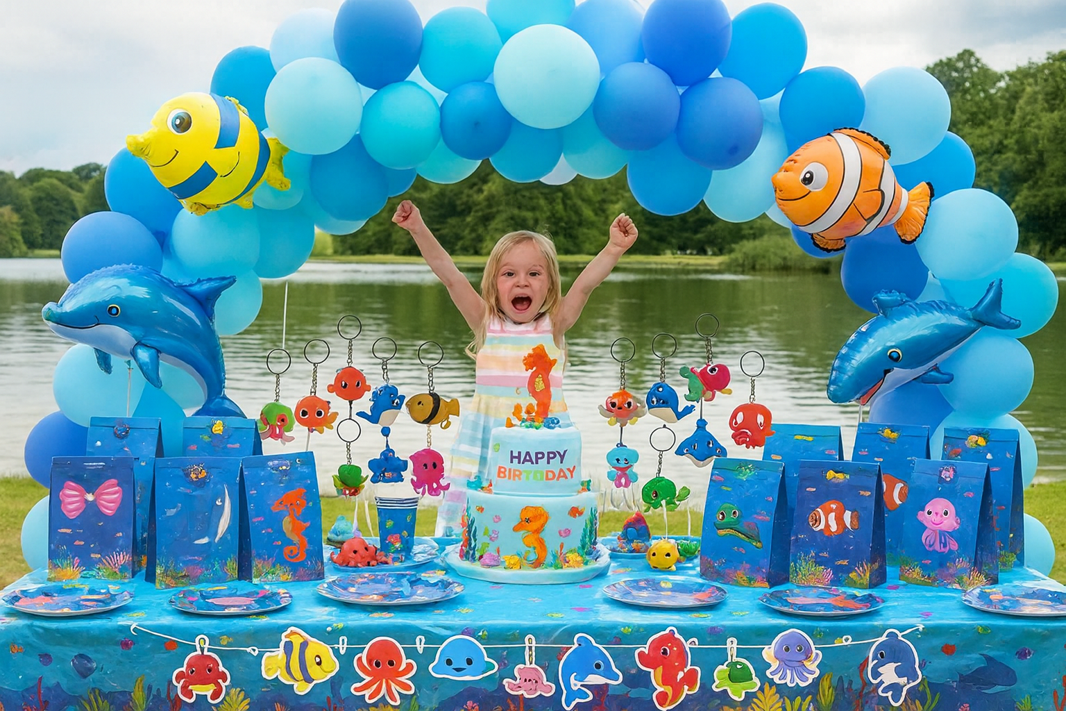 148Pcs Under the Sea Party Favors – Ocean Birthday Supplies for Kids