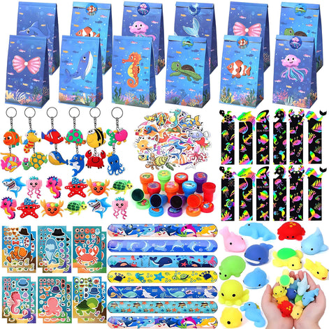 148Pcs Under the Sea Party Favors – Ocean Birthday Supplies for Kids