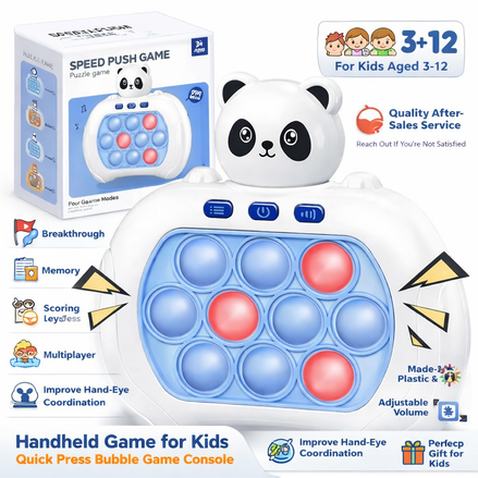 BrightFun Handheld Game Console - Interactive Fidget Toy for Kids