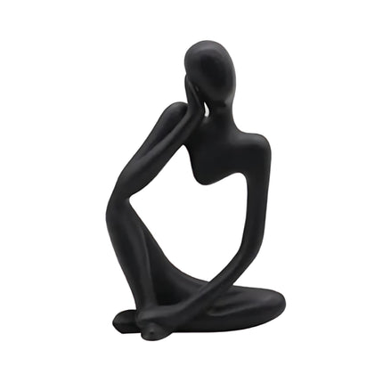 Abstract Thinker Sculpture – Modern Art for Chic Spaces by Wave & Hang