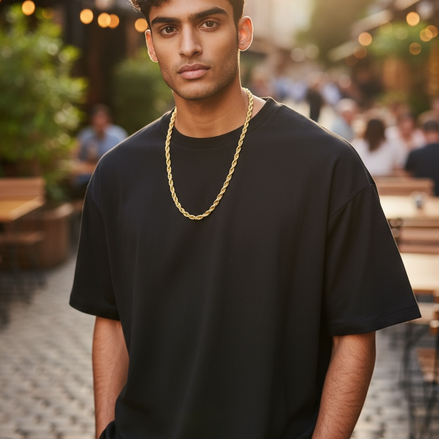 3MM Stainless Steel Rope Chain Necklace – Durable Twisted Rope Chain for Men & Women, Gold & Silver Plated Cuban-Style Jewelry, Everyday Fashion Accessory for Layering or Solo Wear