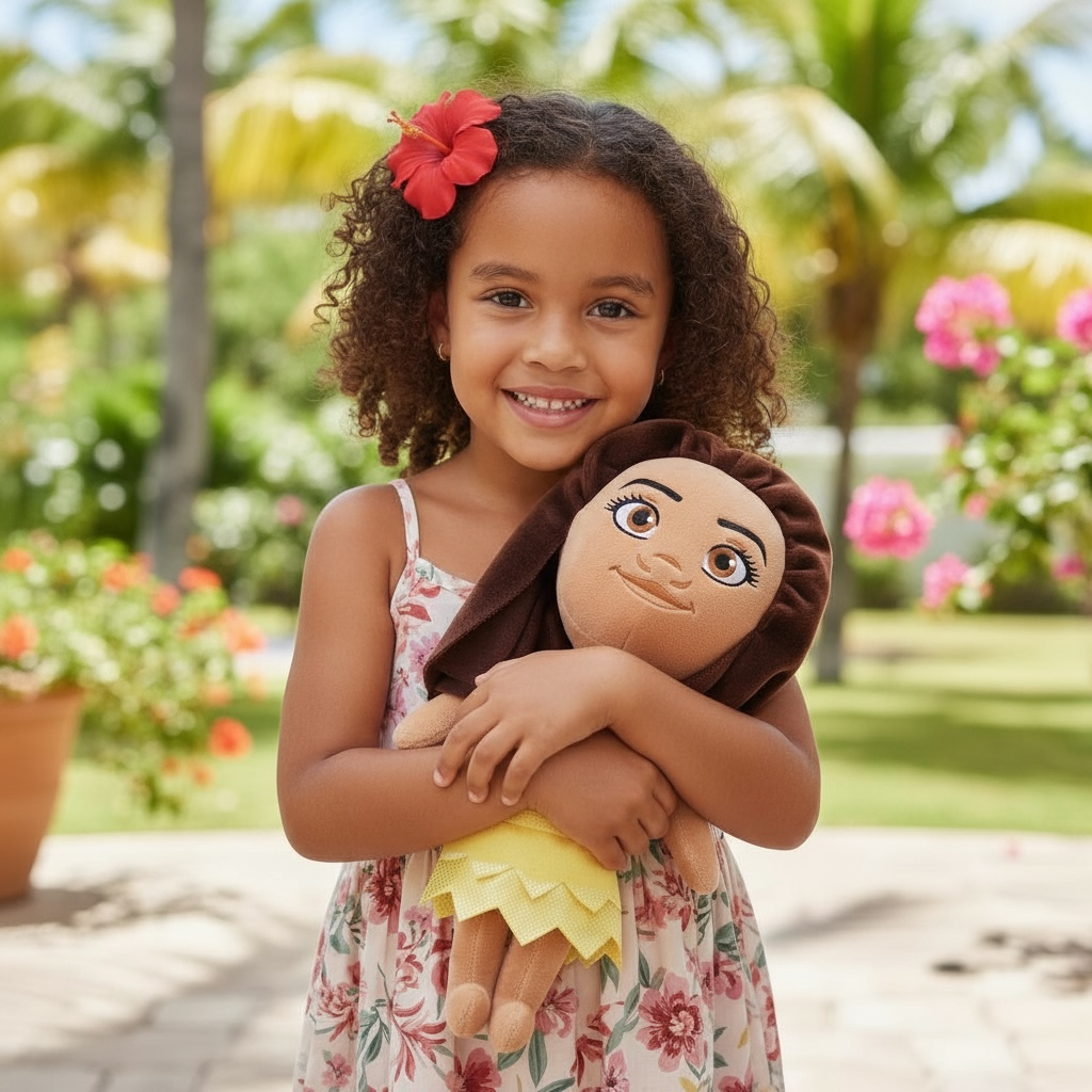 Moana Princess Plush Toy – Soft Adventure Buddy for Kids by Wave & Hang