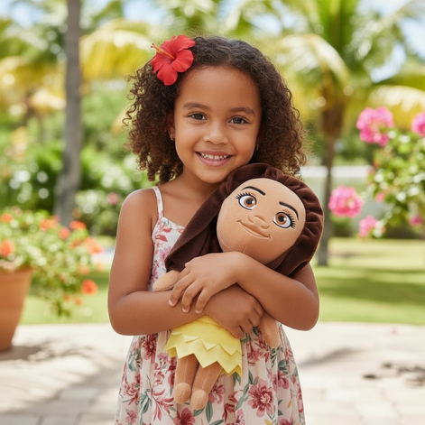 Moana Princess Plush Toy – Soft Adventure Buddy for Kids by Wave & Hang