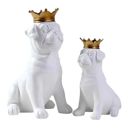 Nordic Bulldog Figurine | Modern Home Accent for Dog Lovers by Wave & Hang