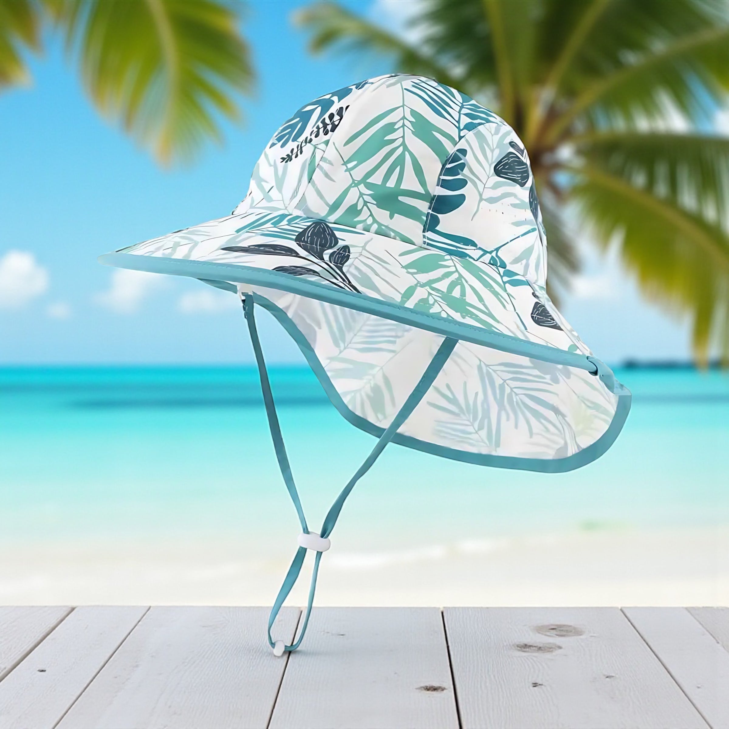 Toddler Waterproof Sun Hat | UV Protection for All-Day Fun by Wave & Hang