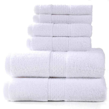 Cotton Absorbent Towel Set – 6-Piece Bath Towels, Hand Towels & Washcloths